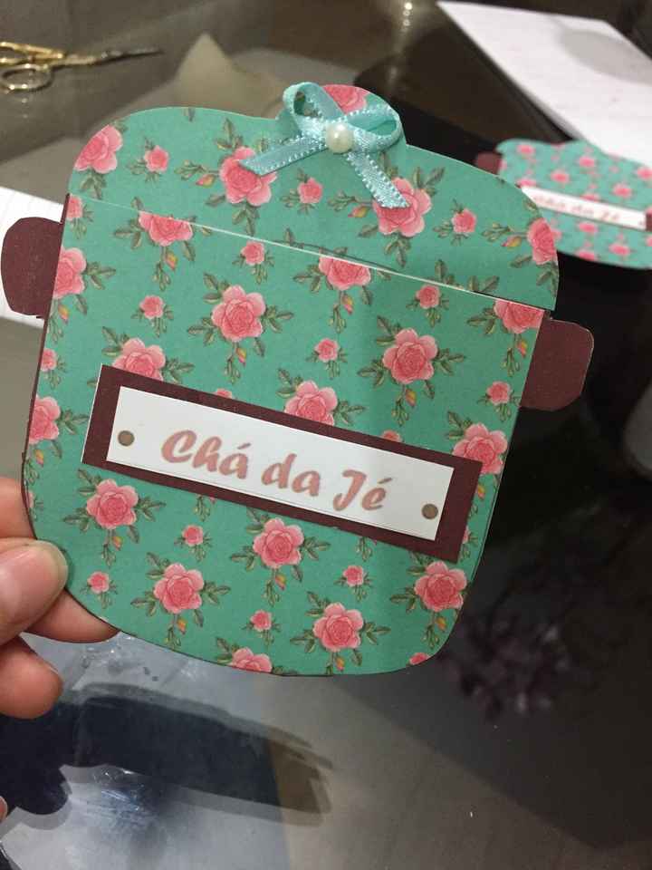  Meu Convite diy Chá de Panela 🍽🎀👰🏻❤️ - 1