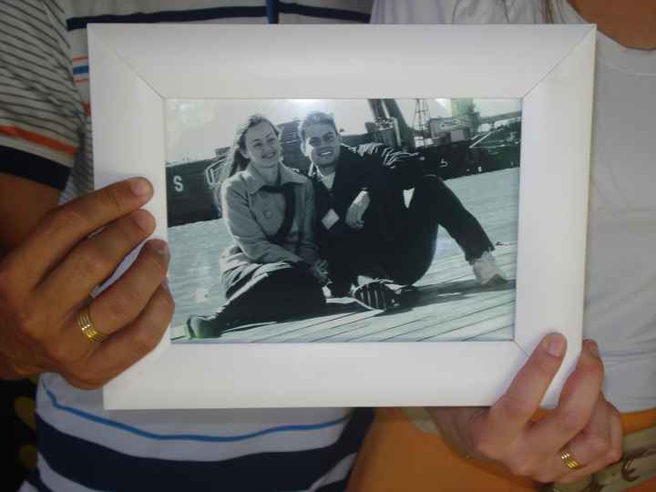 foto na mesa
