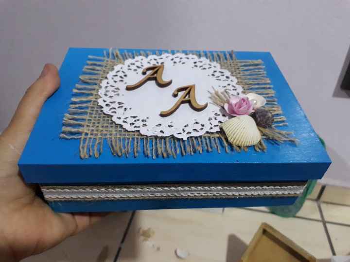 convite caixa padrinhos praia #diy #vemver - 3