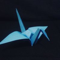 Teste para cortina de pássaro de origami diy