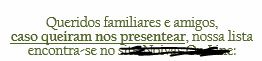 Lista de presente