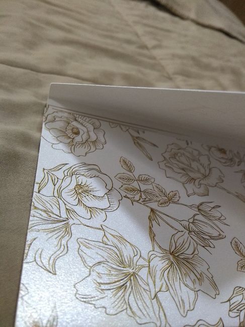 Nosso Convite de casamento Branco com Dourado (em fotos mais detalhadas) - 4