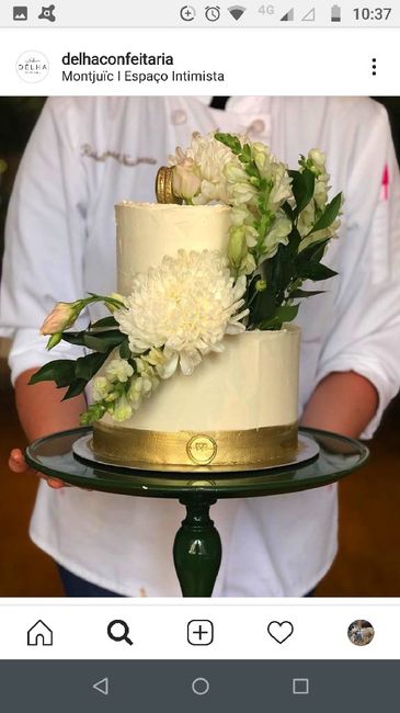 Nosso Bolo de Casamento Delha confeitaria - 1