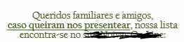Lista de presente