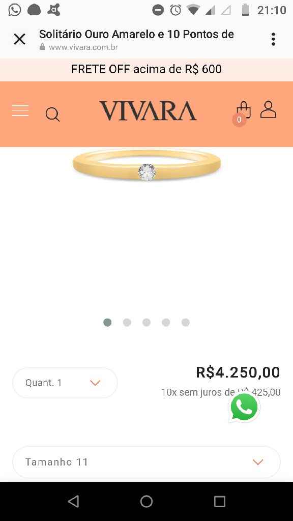 Qual site é mais  confiável para comprar anel de noivado e aliança? - 1