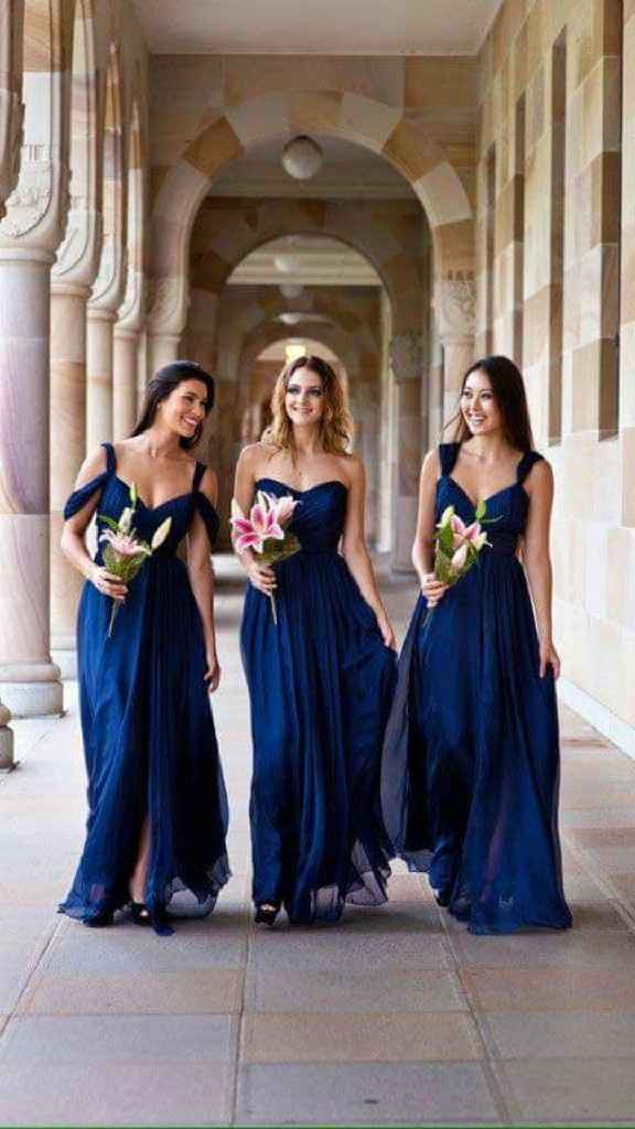 Minhas madrinhas foram de azul! - 1