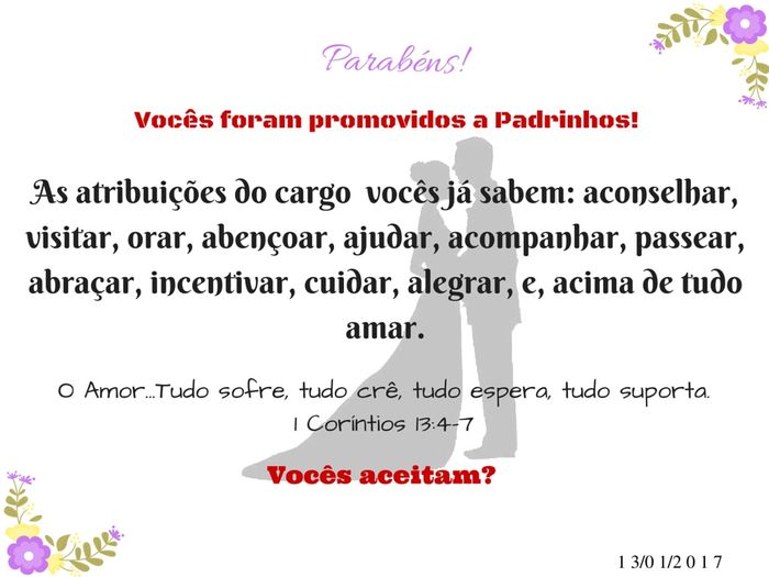 Olha noivinha consegui!!!!