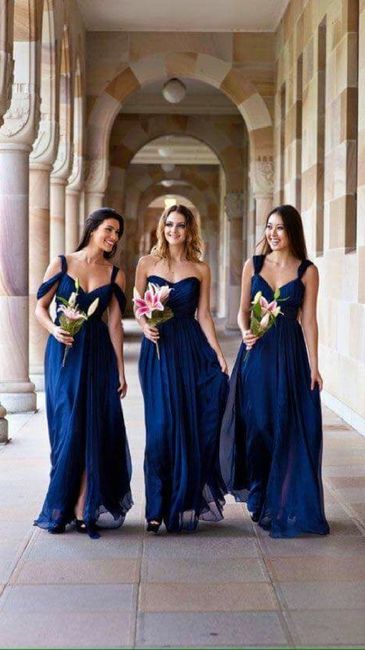Minhas madrinhas foram de azul! - 1