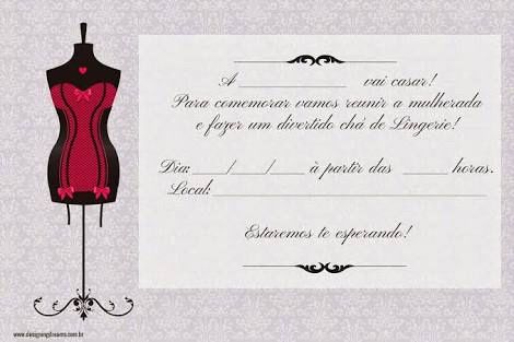 Convite chá de panela e lingerie - 3