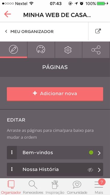 Como importar lista de presentes na web - 2