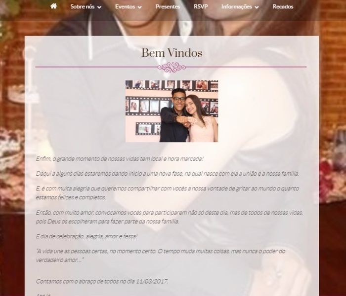 Site de Casamento