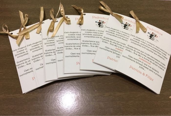Convite dos padrinhos - 2