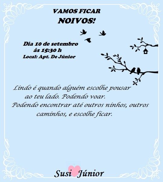 Topo de bolo do noivado e convite  #vemver - 1