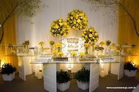 Decoração Amarelo e Branco