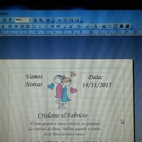 Arte do convite de casamento pronto vem ver!!! - 1