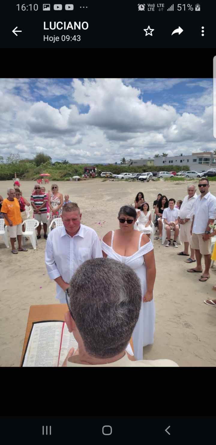 Felizmente casados. Tudo muito simples. e tudo muito lindo. o maior presente foi o céu lindo e marav