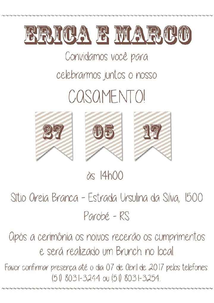 Convite diy - 3
