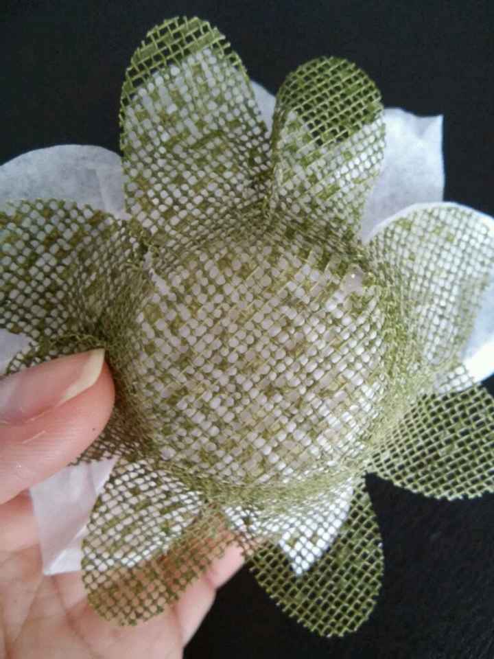 Forminhas com tela escócia e papel seda - 1