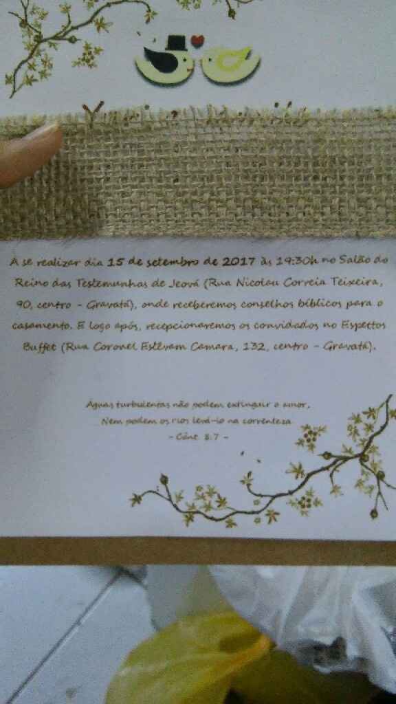 Convite diy !! vem ver - 2