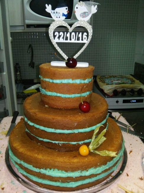 Bolo naked com link de receita - 2