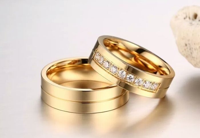  Alianças Banhadas a Ouro - 1