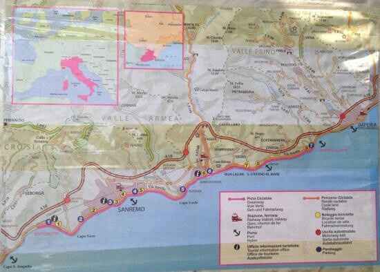 Passeio na riviera italiana de bicicleta. - 1