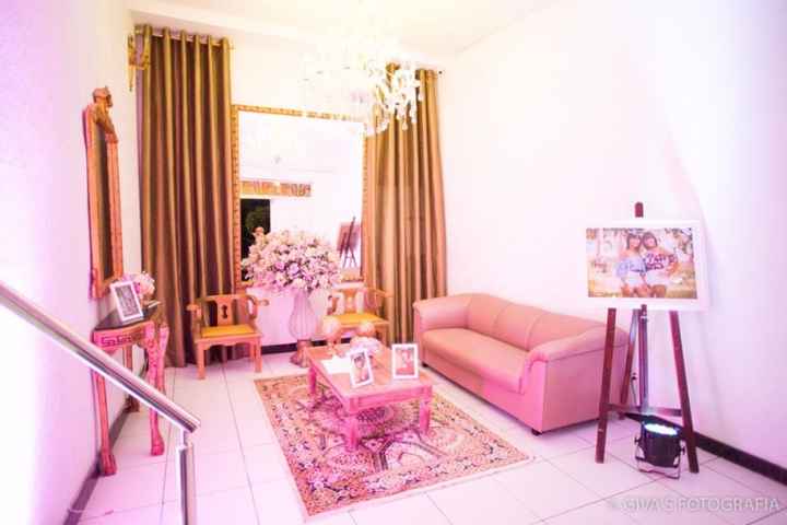 Entrada do Espaço - Aqui foi uns 15 anos, mas no casamento colocaremos a mesa com um arranjo de flor