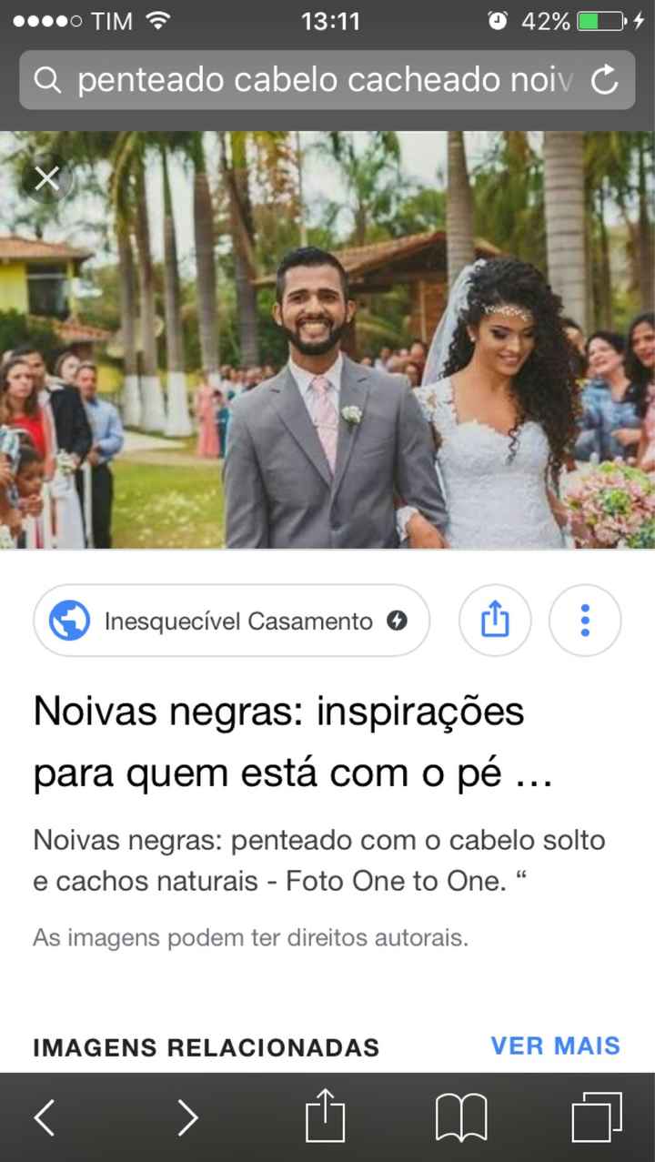 Inspiração - Penteado em cabelos Anelados/cacheados - 1