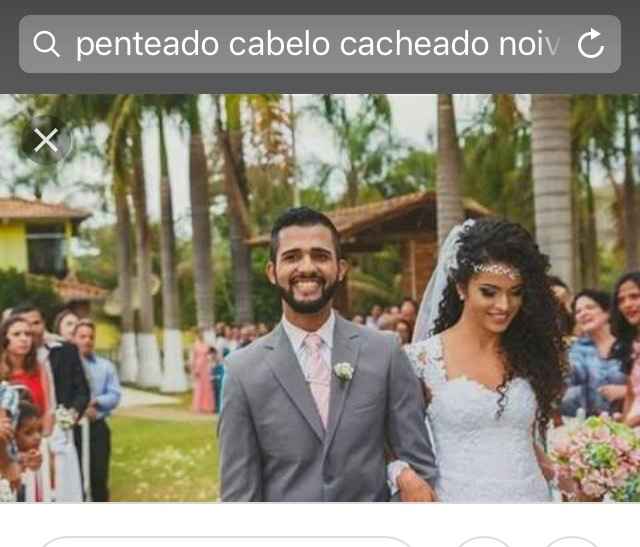 Noivas cacheadas. - 2
