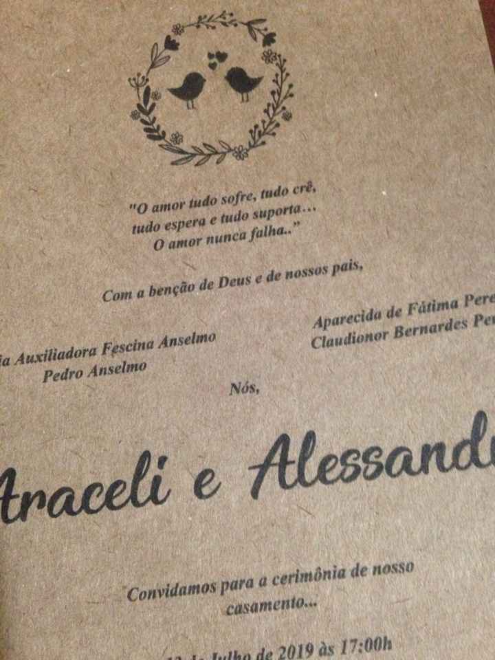 Meu convite diy rústico! - 1