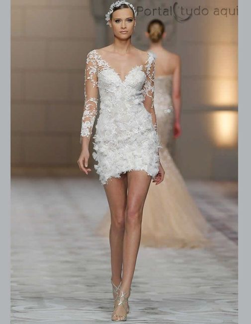 Vestido curto noiva moda inverno 1
