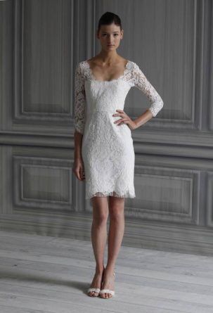 Vestido curto noiva moda inverno 3