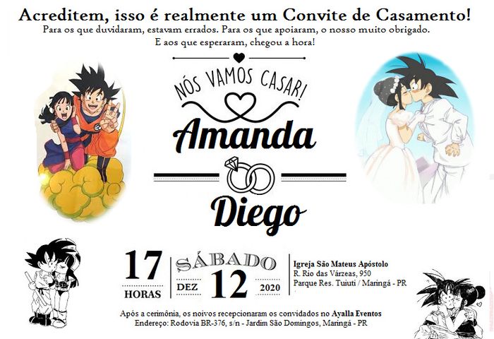 Formalidades no convite 1