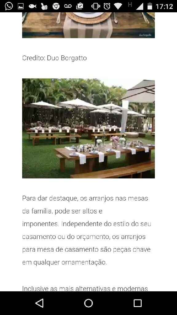 Mesa dos convidados tudo junto. - 1