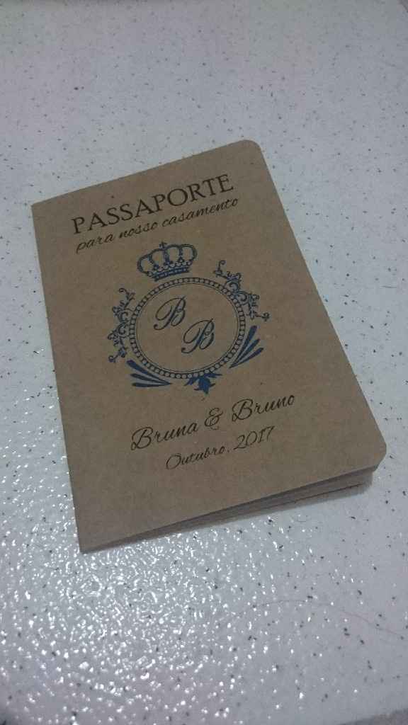 Os convites passaporte chegaram! vem ver! - 1
