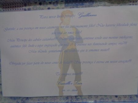 Mensagem da lembranca dos pajens