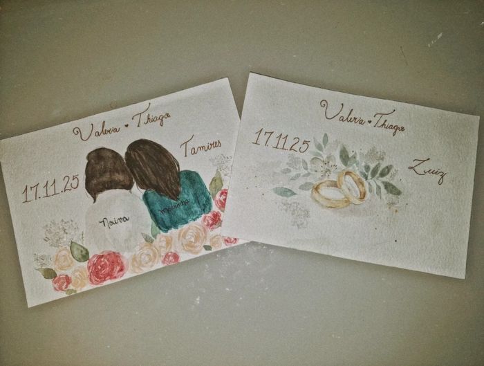 Pinturas ao vivo e aquarelas para casamento 5