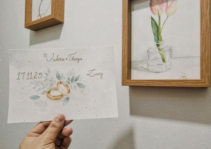 Pinturas ao vivo e aquarelas para casamento 8