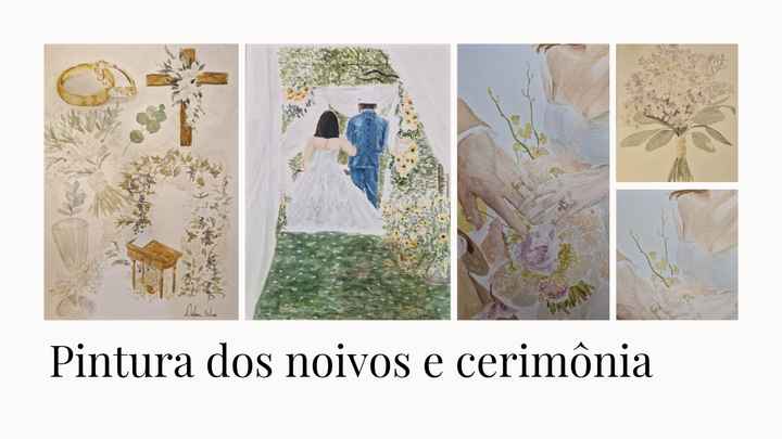 Pinturas ao vivo e aquarelas para casamento - 6