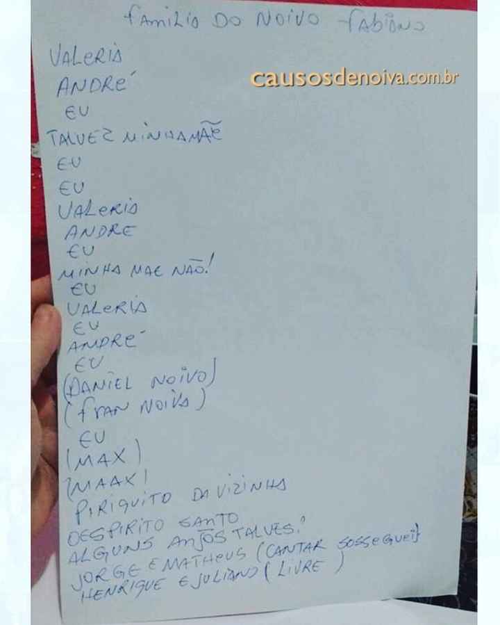 Noivo fazendo a lista de casamento - 1