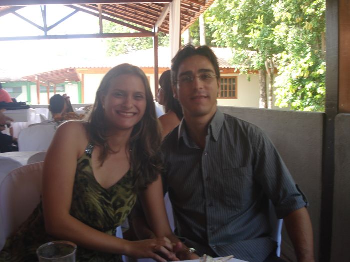Eu e Vagner no casamento da Priscila (minha amiga)