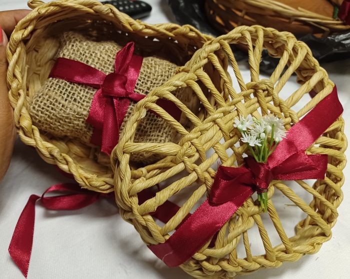 Fiz a cesta da florista, porta alianças e almofada para as aliança ❤️💍💐 4