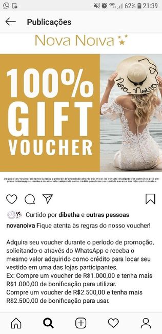 Promoção Loja Nova Noiva. 1