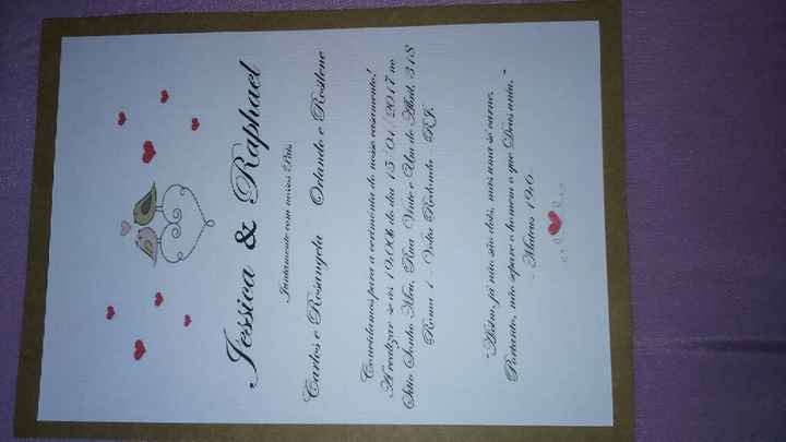 Convite de casamento - 1