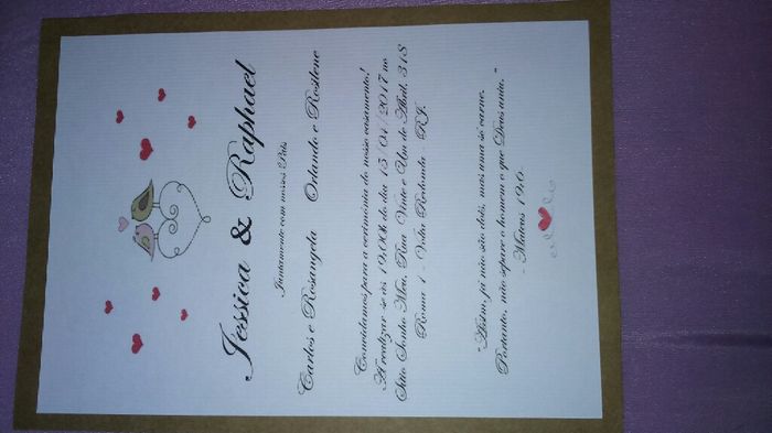 Convite de casamento - 1