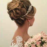 Meu teste de penteado e make!! - 2