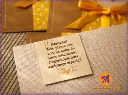 Inspirações Convite Plantável