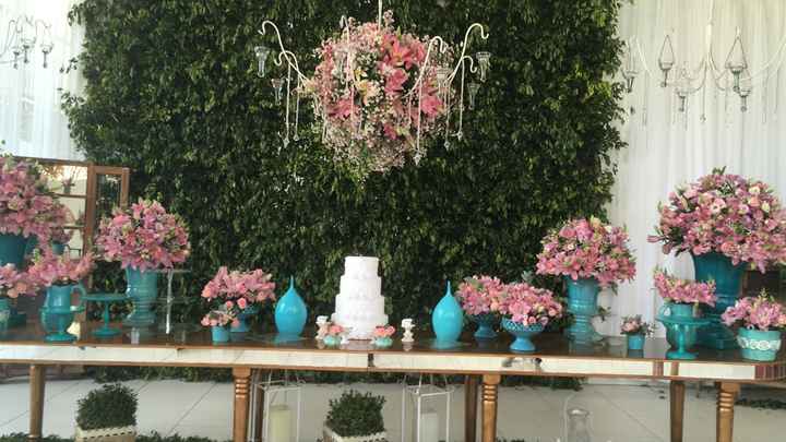 Cor da decoração e o vestido das madrinhas - 3