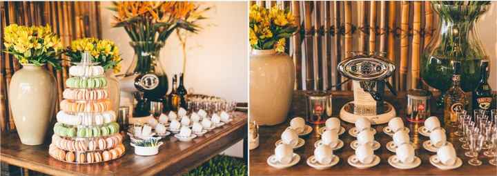 Uma maravilhosa mesa de café com docinhos!