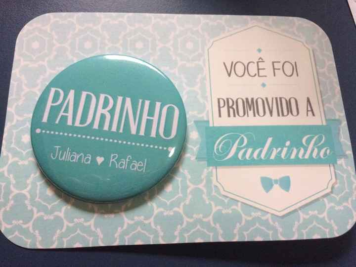 Lembrancinhas dos padrinhos! - 2